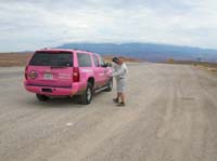 05-John_getting_back_into_pink_after_taking_pictures-White_Pine_Mt_in_background