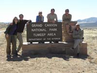 02-group_at_sign_for_Grand_Canyon_NP-Jenn,Lehman,Luba,Ed,me,Mark
