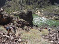 26-getting_closer_to_the_river-green_because_of_lots_of_calcium_from_limestone_Rocky_Mountains