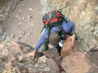 54-Greg_Ralph_Chris_climbed_up_class_III-IVish_cliff_side