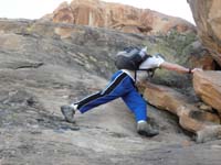 74-Bill_and_I_discovered_another_cliff-now_to_go_back_up_the_slippery_tough_crumbly_sandstone