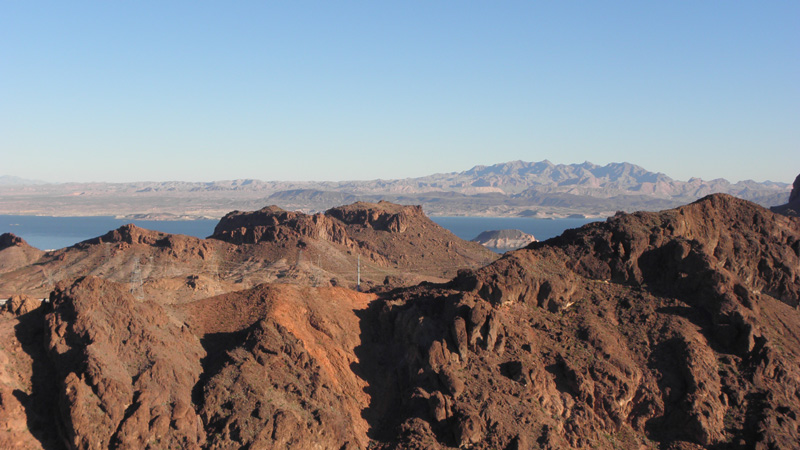 14-view_from_peak_1940-looking_N-Lake_Mead_and_Muddy_Mountain_in_distance