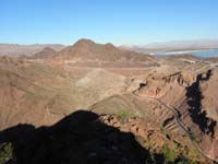 12-view_from_peak_1940-looking_NW-Hwy_93_and_Lake_Mead