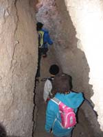 06-other_kids_in_group_went_up_a_narrow_side_canyon_finding_rock_wall_to_climb