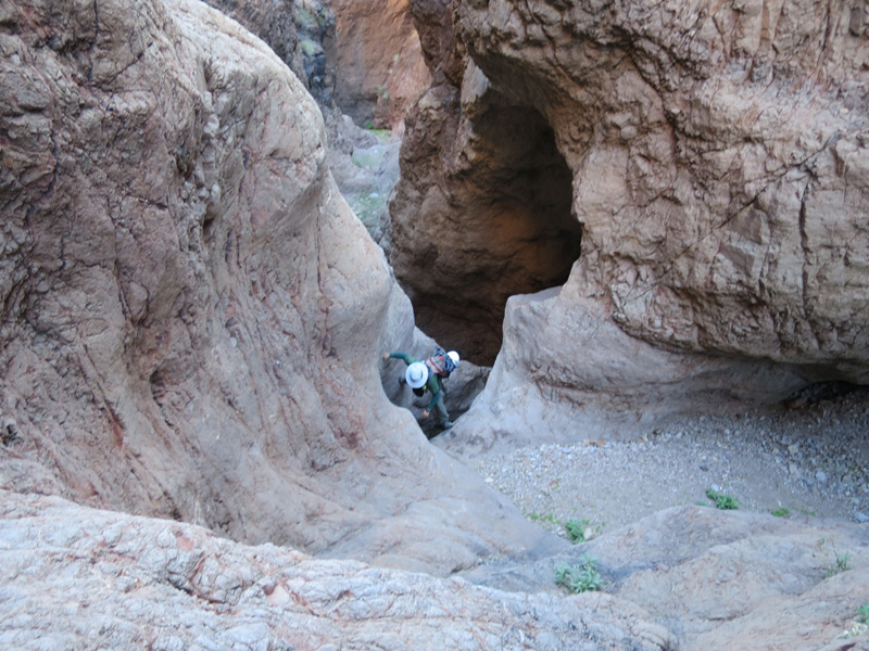07-me_scrambling_in_canyon-from_Bill