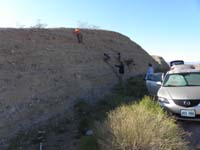 45-back_to_cars-for_some_reason_Kenny_decided_to_climb_this_crap_loose_rock-Daddy_had_to_help-bad_idea