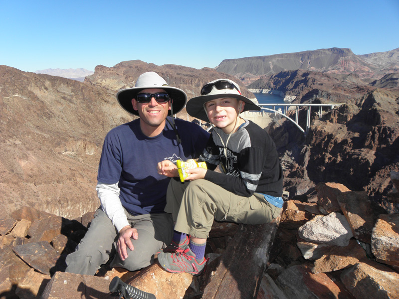 32-Daddy_and_Kenny_on_Hoover_Point_with_Hoover_Dam_and_Bridge_in_background