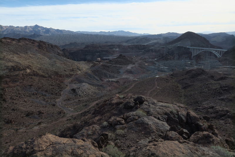 23-view_toward_Hoover_Dam_transformer_station-Railroad_Triail_over_there