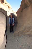 66-Kenny_in_a_slot_canyon-we_went_different_direction_than_normal_trail