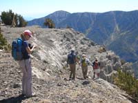 39-on_our_way_down_a_different_way-great_downclimb-Griffith_Peak_in_background