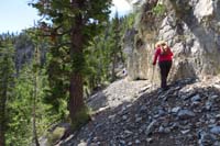 29-Laszlo_and_Rozi_traversing_bottom_of_cliff_band
