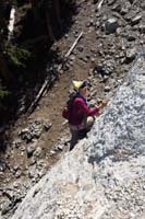 47-Luba_scrambling_down_using_rope