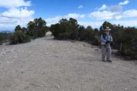 08-Jim_at_Pinyon_Pine_alternate_trail-last_time_I_was_here_it_was_blocked_with_wood-thus_deceiving