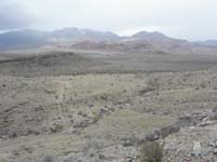 03-hazy_view_of_Calico_Hills,Turtlehead,and_La_Madre_Mountains