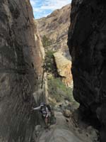 21-looking_back_at_Luba_in_slot_canyon