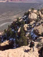 17-me_scrambling_with_Willow_Springs_Peak_in_background-from_Courtney