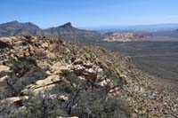 18-scenic_view_from_peak-looking_E-our_route_and_Turtlehead,Calico_Hills