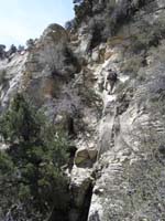 41-Harlan_and_Matt_climb_more_steep_loose_sandy_sandstone