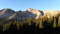 06-panoramic_sunrise_view_of_Wheeler_Peak_showing_ridgeline_trail_follows-shadow_line_is_my_off_trail_route