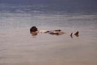 Badwater-20240223Y-floating_in_the_water_in_Death_Valley