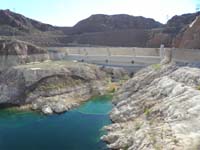 Hoover_Dam_and_bypass_bridge_from_Dam-morning20-20121031-Lake_Mead_side_AZ_spillway