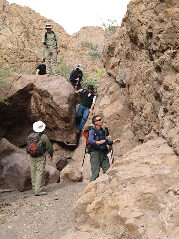 25-Randy's_picture-climbing_down_boulder_and_admiring_scenery