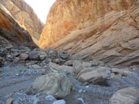 39-looking_back_towards_the_Narrows-sunset_light_illuminates_the_rocks