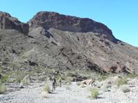 072-group_hiking_back_to_fork_in_trail-Fortress_Peak_in_distance