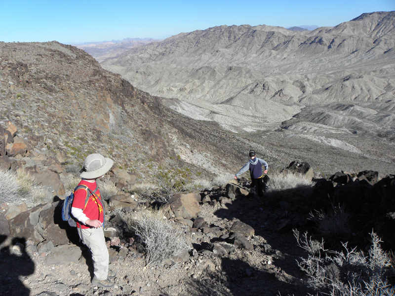 34-Kenny_and_Toby_heading_down_steep,rocky_section