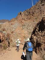 62-Laszlo_and_Larry_hiking_out-we_climbed_that_spot_above