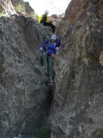54-Penny_and_Karen_scrambling_down_tough_spot