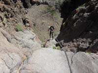 35-Fabrienne_rappelling_down-could_have_scrambled_down,but_rappelling_is_more_fun