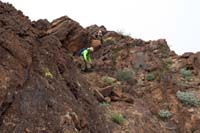 38-Jim_and_Kenny_carefully_scramble_down-David_stayed_behind