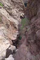 19-end_of_our_descent_via_Death_Pit_Canyon_bypass,requires_rappel_to_reach_river