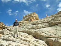 72-Larry_traving_interesting_stair_step_type_terrain