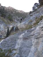 51-me_climbing_down_waterfall_slowly-bumped_agave-pulled_qtr_inch_needle_from_knee_using_tweezers-from_Harlan