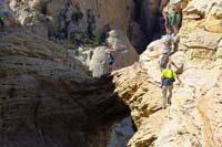 58-zoom_of_group_on_narrow_section_with_Penny_on_the_natural_bridge