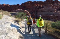 01-group_heading_down_trail_from_Calico_I_parking_lot