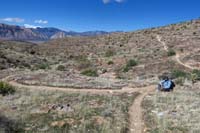 52-Brett_at_SARS-Midas_JCT,we_came_from_Midas_behind,SARS_trail_from_right_to_left_where_we_are_turning
