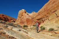 19-looking_back_to_cliff_and_sandstone_slab,follow_usage_trail